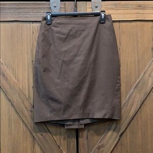 Ann Taylor wool skirt with kick pleat buttons, 4P